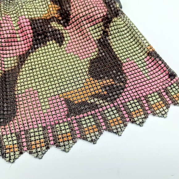 Antique 1920s Whiting & Davis Art Deco Metal Mesh Flapper Purse - Picture 7 of 9